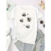 Bee Print T-Shirt - Soft Breathable Quick-Dry Short Sleeve Top with Beehive & Bee, Casual Round Neck Blouse for Outdoor Summer Wear,