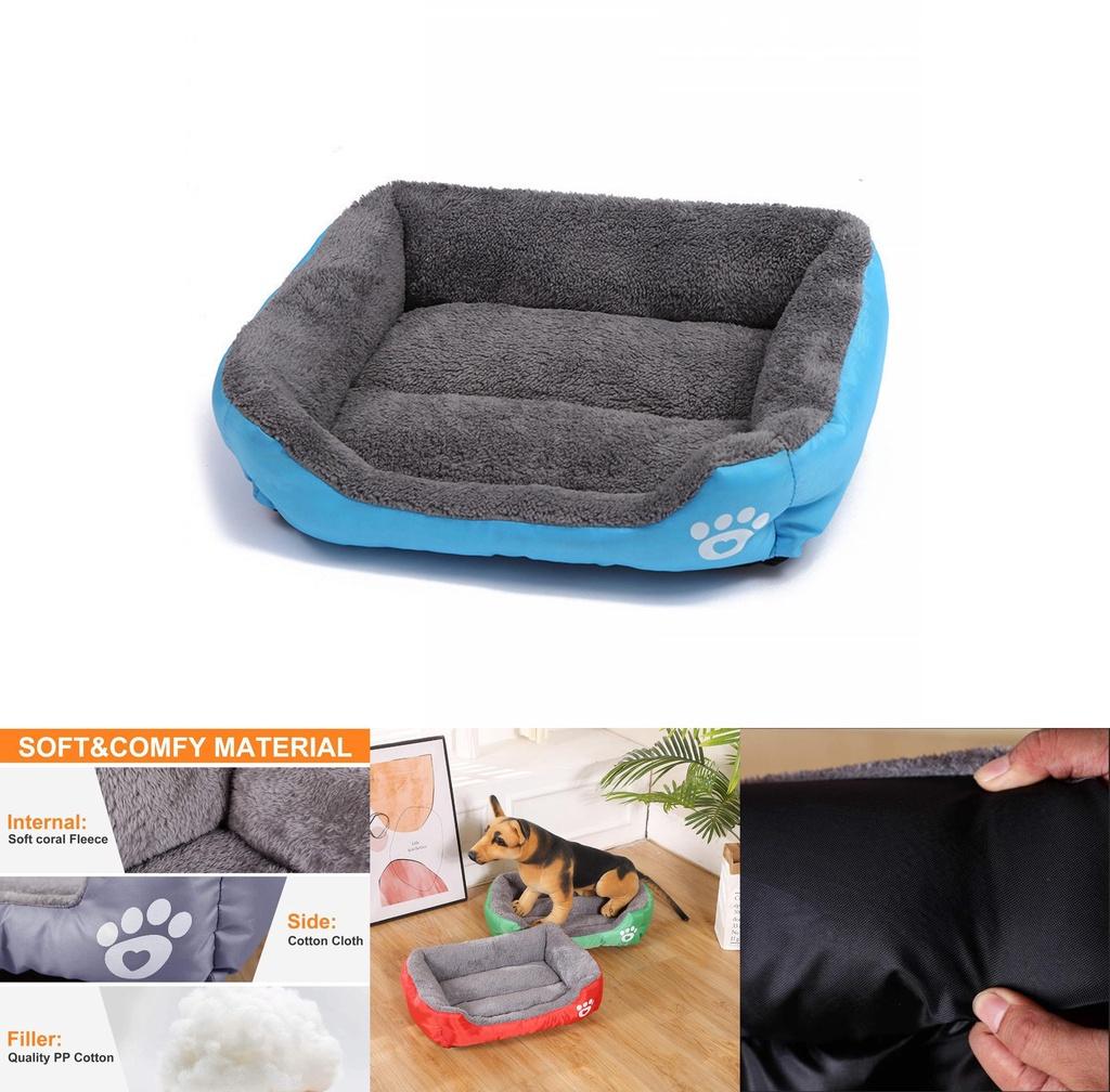 Plush Orthopedic Large Dog Beds With Soft Polyester Material