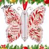 Kerstboom Hangend Decor Contant Geld Cadeau Ornament, Acryl Vlinder Geldhouder met Ingebouwd?in Ornament voor Helder Compartiment, Kerstboom,