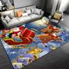 Alfombra con adornos navideños para sala de estar, decoración del hogar, sofá, mesa, alfombra para superficie grande, felpudo de entrada para dormitorio, alfombra antideslizante para Baño