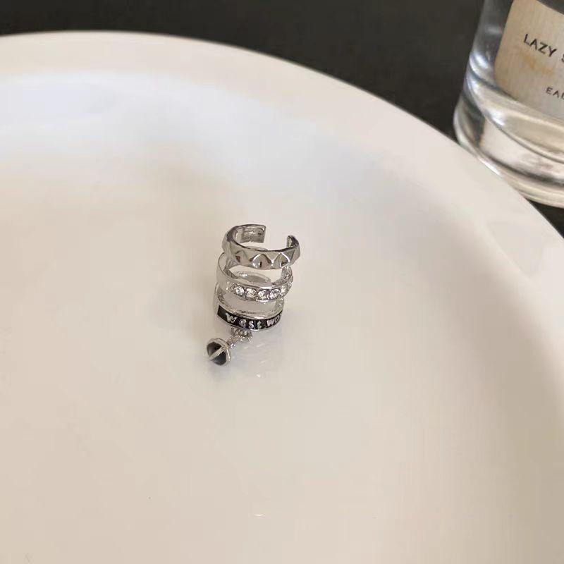 

«Шикарные многослойные серьги-каффы: Модные и роскошные эффектные серьги для женщин 2025 года Saturn Ear Cuff - Left