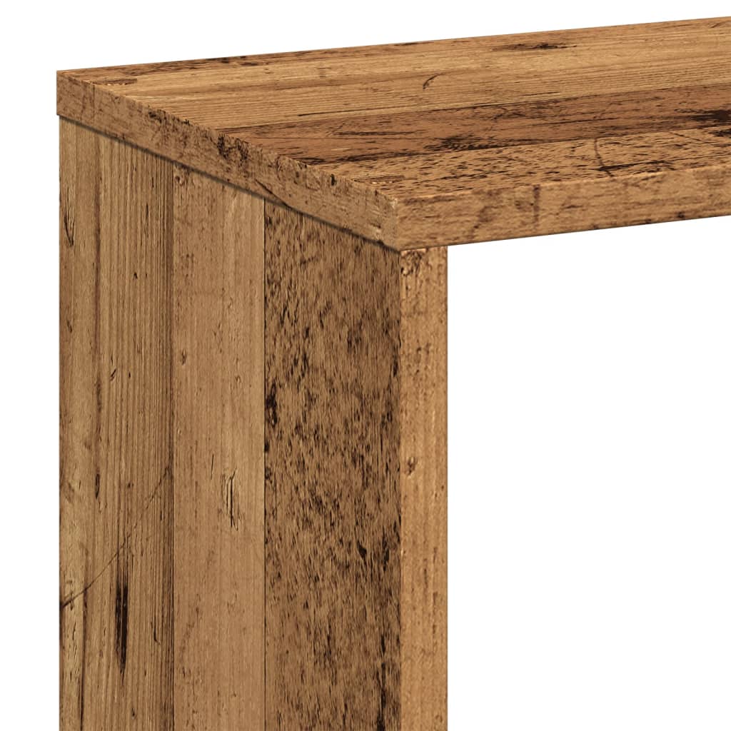 Room Divider Bookshelf Vintage Wood Look 67 x 25 x 161.5 cm