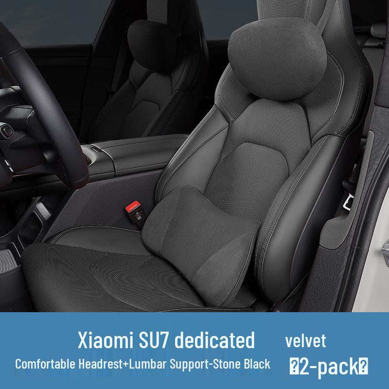 Anpassbares Xiaomi SU7YU7 Auto-Kopfstützkissen - Weiches Wildleder Nackenstütz-Zubehör