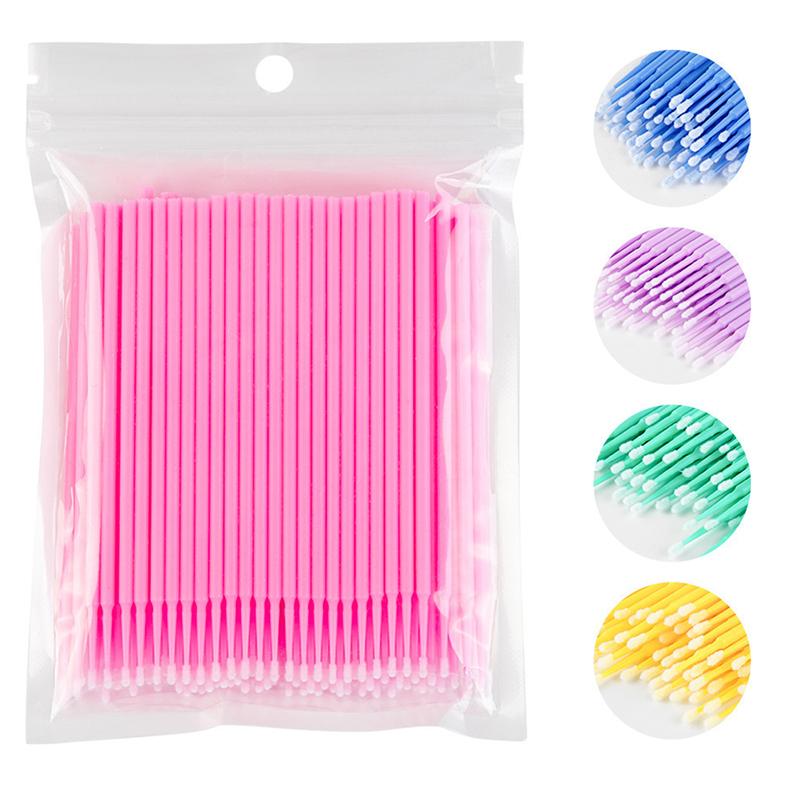 100Pcs/Lot Brushes Paint Touch-Up Up Paint Micro Brush Tips Auto Mini Head Brush Car Parts Beauty Eyeliner Makeup Brush