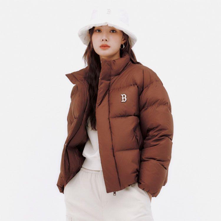 New MLB FW24 Down Jacket Unisex Dark Brown 3ADJB0736-43BRD