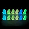 20Pcs Glowing Unicorn Resin Figurines Mini Moss Terrarium Decor Cartoon Animal Diy Craft Supplies Car/Home Ornament
