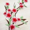 2Pcs Flower Embroidered Patches Sew on Embroidery Applique Flower Fabric Collar Patches for Clothing Jeans Jackets Skirt