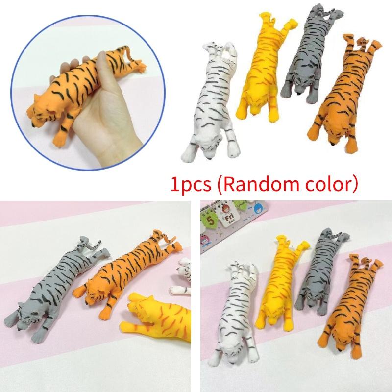 Tpr Slow Rebound Deformation Tiger Pinch Toy For Stress Relief And Fun Children And Youth Ages 3-35