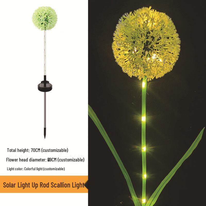 Solar Dandelion Garden Stake Light - Waterproof Outdoor Decorative Lawn Lamp Colorful Light