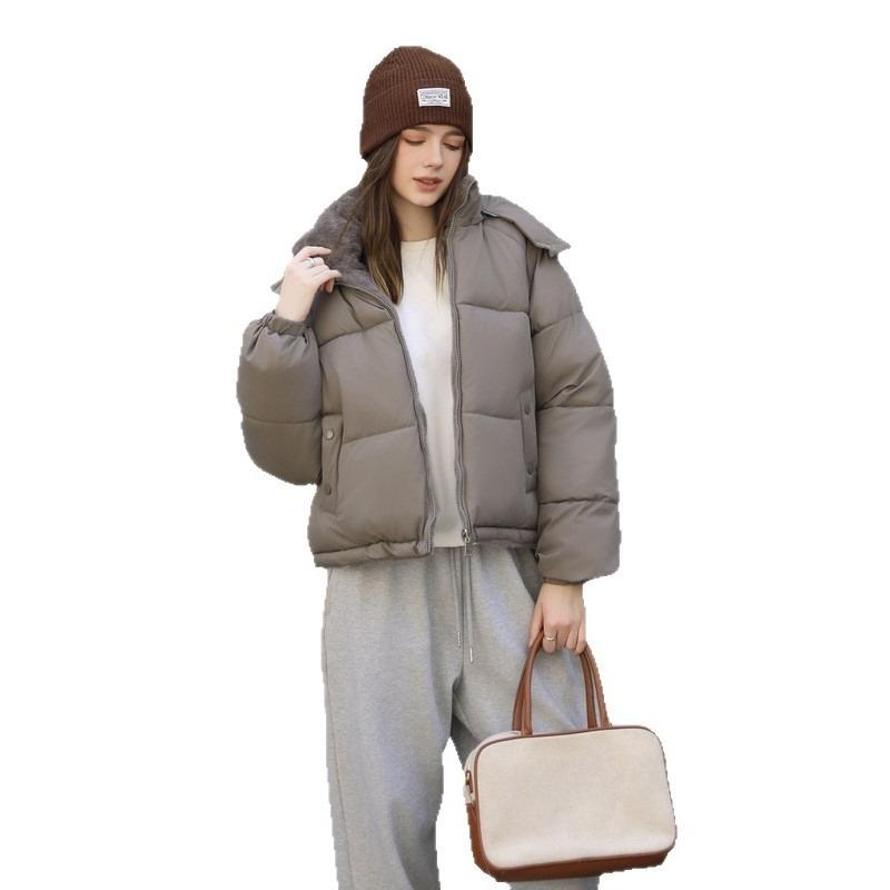 Cotton Coat, Cotton Jacket, Hooded Cotton Jacket, Fashionable Simple and High-end Women's Bread Jacket