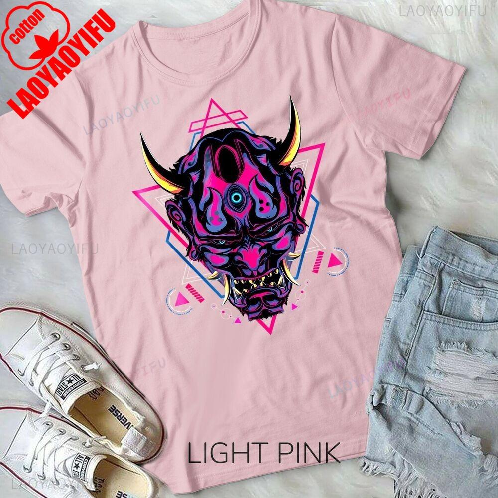 Samurai Demon Oni Akuma Mask Bushido Spirit Japanese Unisex Form T-shirt Comfortable Personality High Quality Cotton Tops