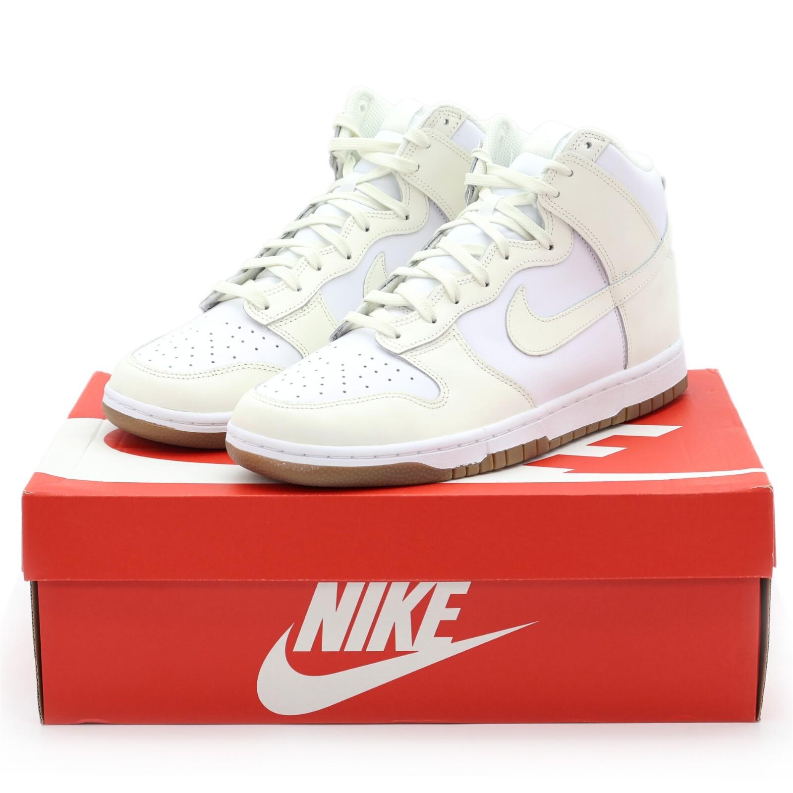 DD1869-109 Nike Dunk High Sail Gum White Medium Brown Cream Ivory (Women s) 11.5W