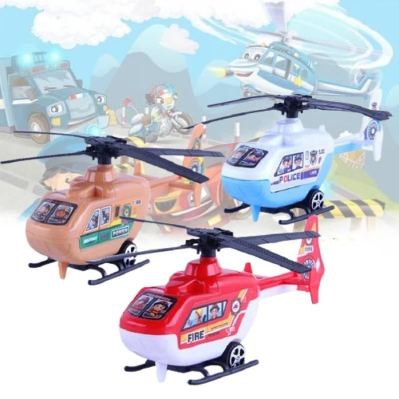 Vibrant Pvc Helicopter Toy For Kids With Back Propulsion And Cognitive Development
