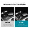 Sdbn7 Real Soft Carbon Fiber Car Cup Holder Panel Sticker Accessories For SEAT Leon MK2 1P 2005 2006 2007 2008 2009 2010 2011 2012