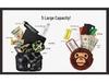 Japanese Ape Man Camouflage Phone & Crossbody Bag with Plush Monkey Head Coin Purse Set