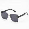 High-End Frameless Women's Sunglasses: Sun Protection, Anti-UV, Slimming Design