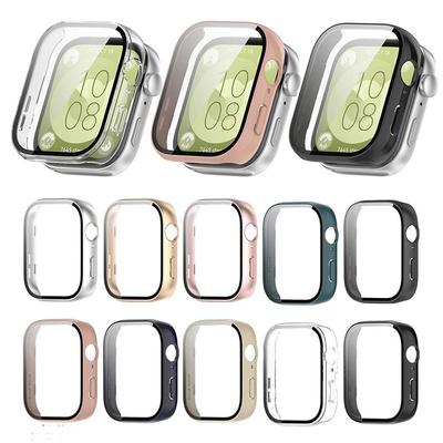 PC+Tempered Glass Protective Case For Huawei Watch Fit 3 Fit3 Full Coverage Screen Protector Shell Bumper Cover