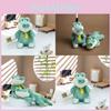 Cute Cartoon Green Sitting Crocodile Plush Toy Pendant For Decoration Bag