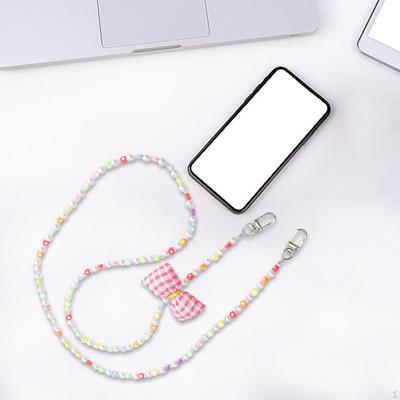 Beaded Phone Lanyard 47.24inch Long Cute Crossbody Charm for Travel Dating