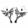 Hot Bat Drop Halloween Earrings, Gothic Style