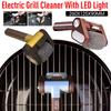 Electric Grill Cleaner With LED Light Stainless Steel Grill Roller Cordless Cleaner Brush Barbecue Cleaner Tools BBQ Accessoires