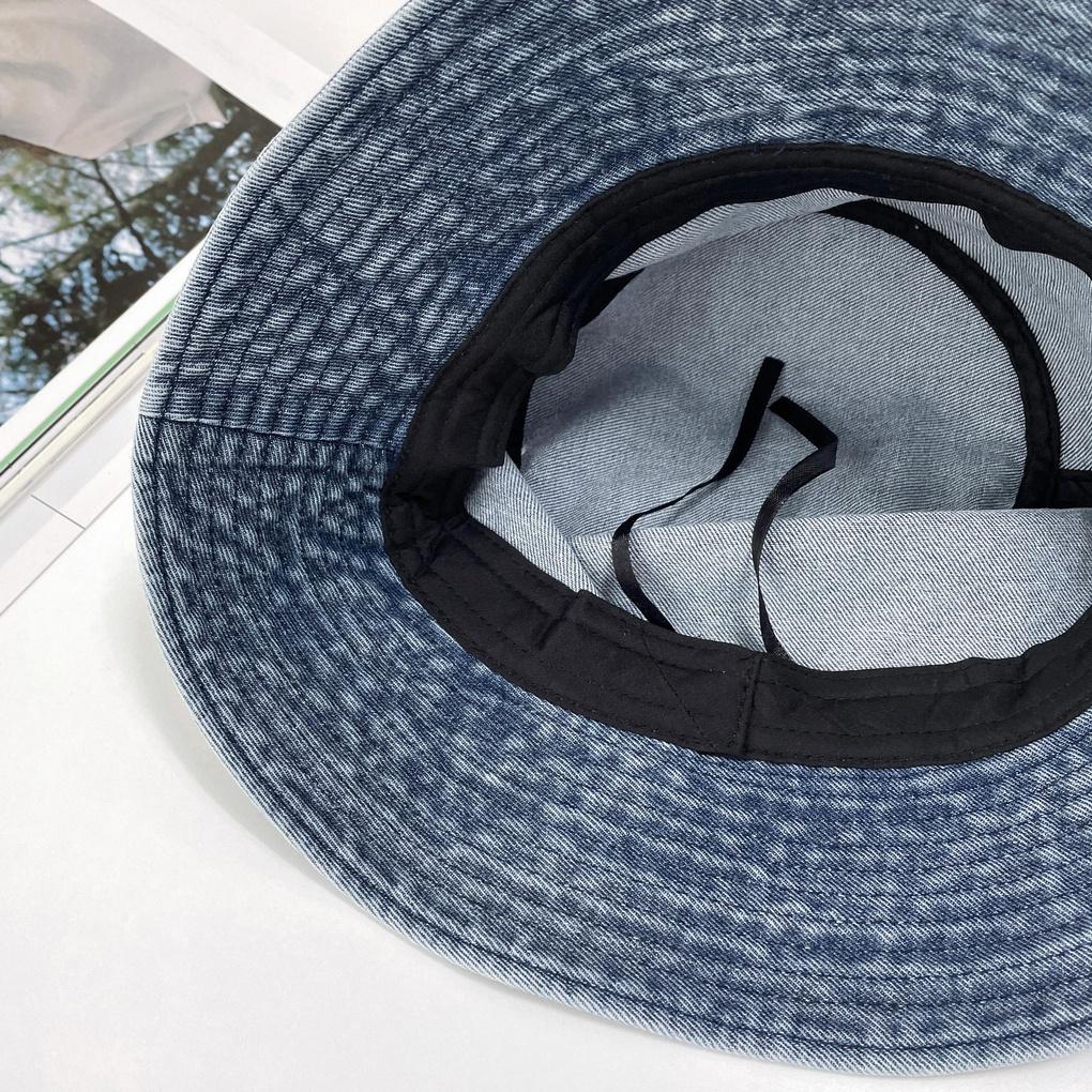 Women's and Men's Denim Plain Washed Bucket Hat