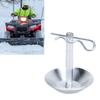 Set of 2 Snow Plow Blades Skid Shoes, Stainless Steel Snow Plow Shoes with Pins and Washers Height   Snow Plow Skid Shoes for NaPolarisATV U