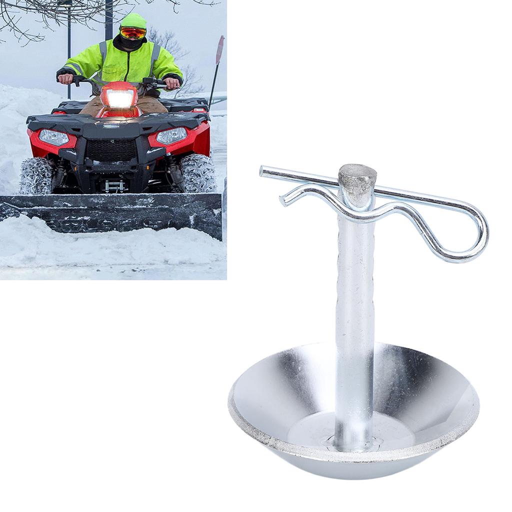 Set of 2 Snow Plow Blades Skid Shoes, Stainless Steel Snow Plow Shoes with Pins and Washers Height   Snow Plow Skid Shoes for NaPolarisATV U