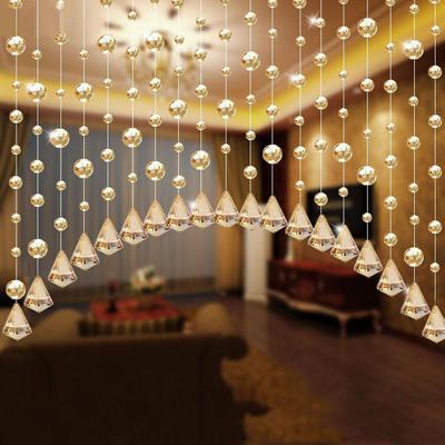 1 Luxury Glass Beads Door String Tassel Curtain Wedding Divider Panel Room Decor