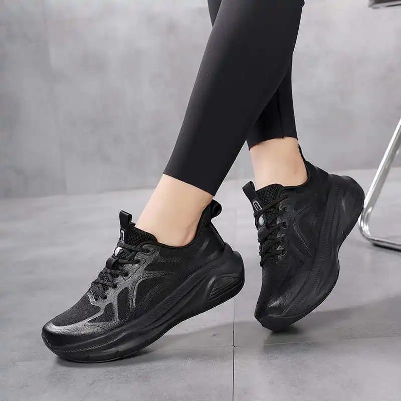 Fashion Round Foot Flatform Shoes For Women Heels Dress Shoes Size 36 Women Heels Sneakers Sport Shoos Wholesale To Resell Luxo