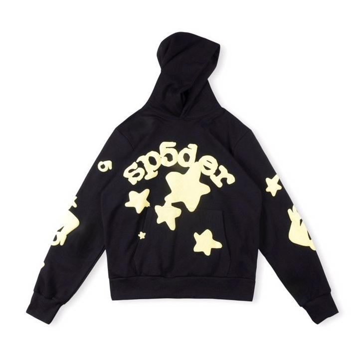 Sp5der European and American hip hop singers with the same printed letters 555555 men and women couples sweater hoodie trend