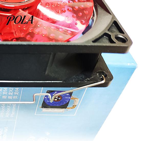 Cooling Fan Connection Buckle 1 Pair Fastener Easy Installation High Strength Lightweight Wire CPU Hard Clips for Desktop