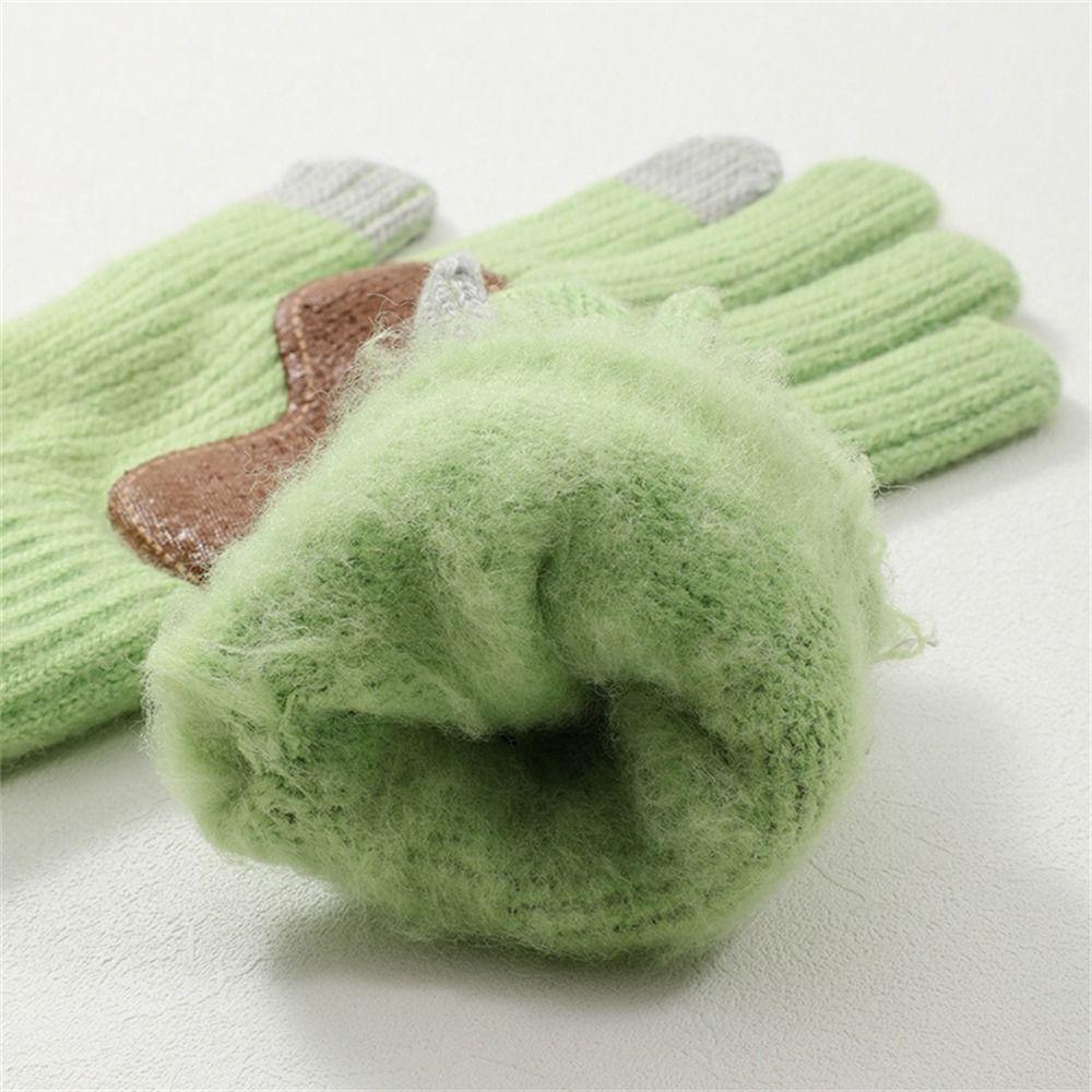 Thicken Warm Gloves Touch Screen All Finger Gloves Fashion Knitted Mittens  for Men