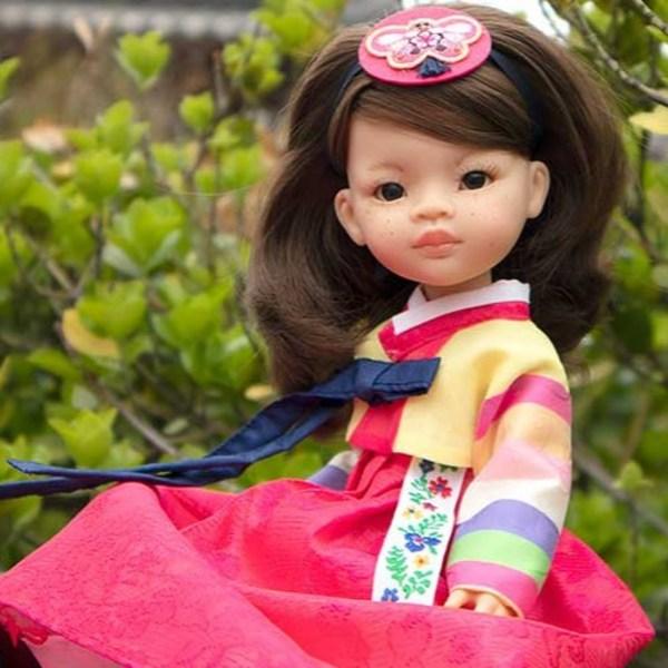 One&one Hanbok Doll Costume for Paola Reina 32cm, Mixed Colors