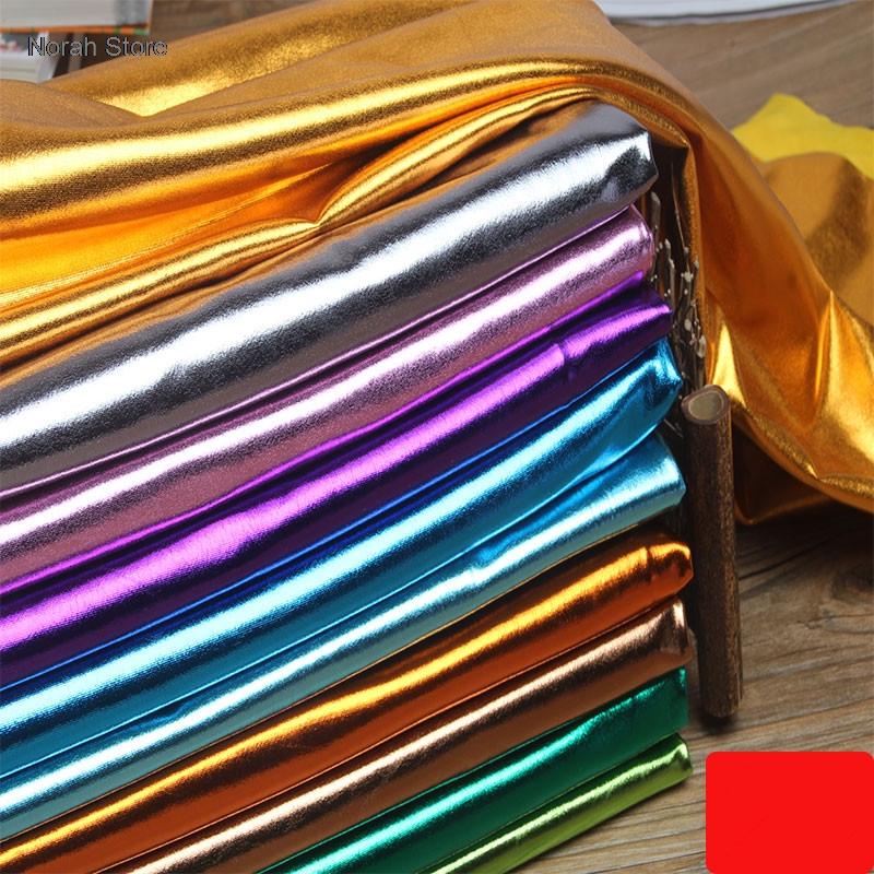 150x50cm/lot Spandex Glossy Fabric Hot Stamping Fabric Wedding Decoration Stage Performance Clothing Fabric DIY Material