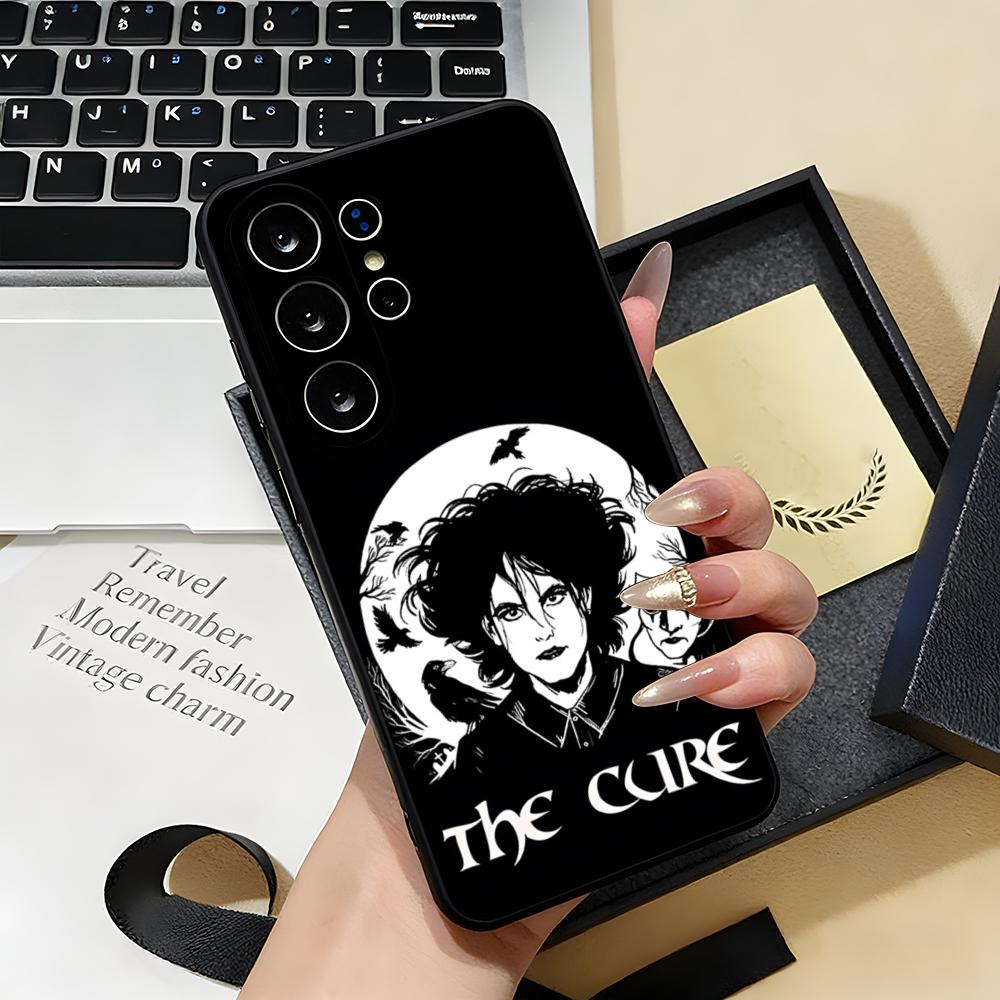 

Band THE C-CURE Phone Case For Samsung S26 S25 S24 FE S23 S22 S21 Plus S20 Ultra Note20Ultra Black Soft Shell Galaxy S21 5G