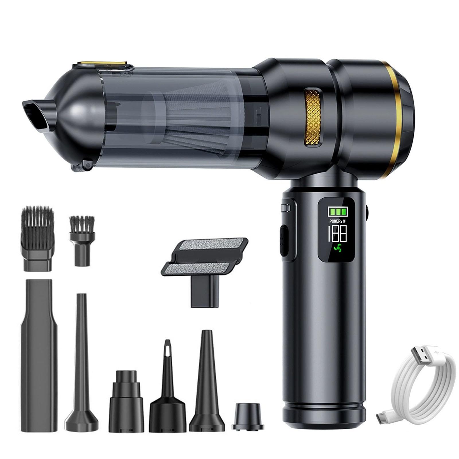 

Cordless Handheld Vacuum Cleaner For Wet/Dry Messes, Design, Ideal For Kitchen Spills, Car Detailing, Workshop Use(Black) One Size