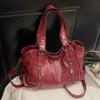 Fashion Leather Shoulder Bag for Women Multi Compartment Square Bag Retro Crossbody Bag Perfect for Shopping Daily Life and Weekend Outings