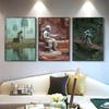 Fantasy Astronaut Canvas Poster Abstract Adventure Wall Picture for Living Room Bedroom Playroom Bar Club Modern Home Decor Gift
