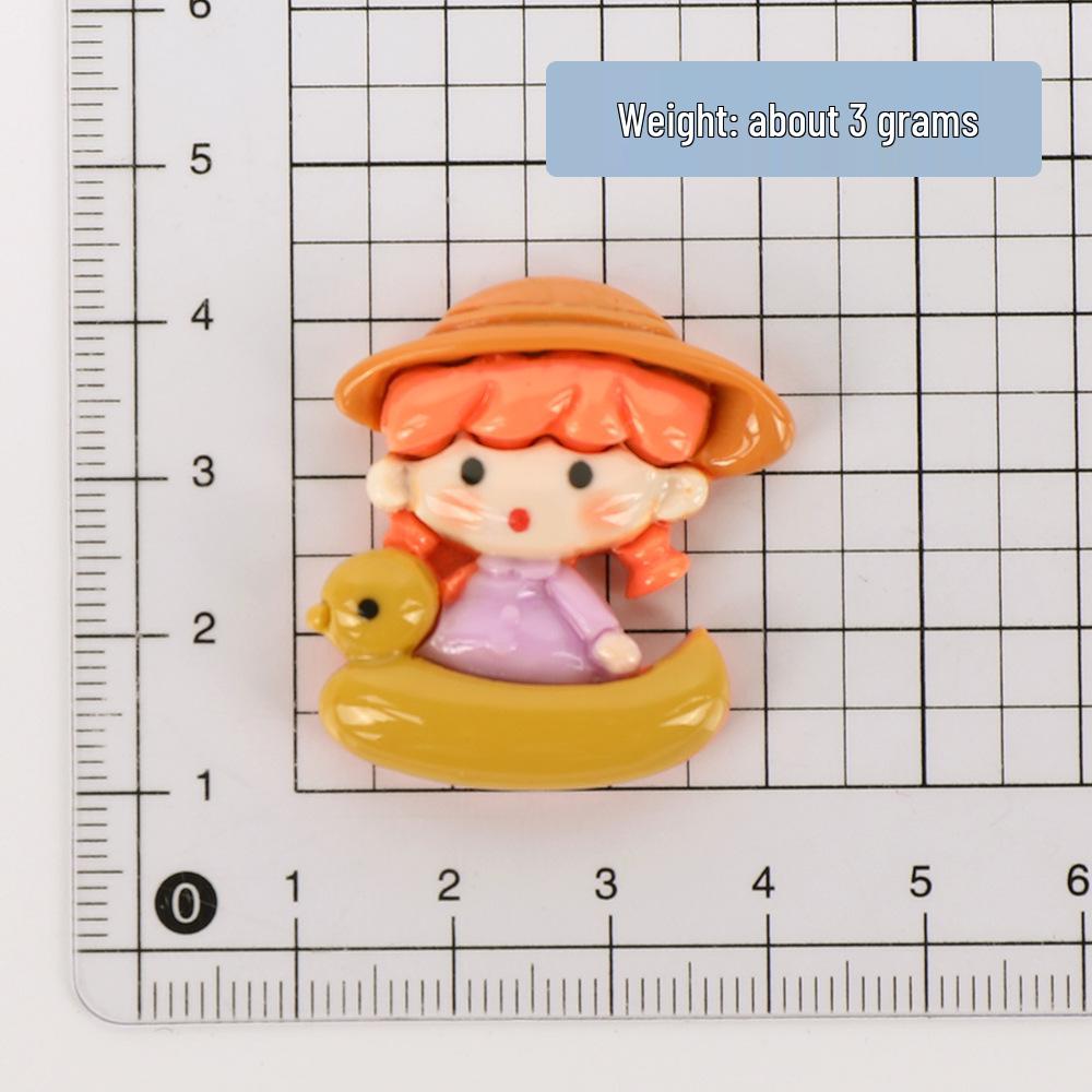 Cartoon DIY Jewelry & Resin Accessories: Cream Glue, Keychains, Phone Cases, Hair Clips