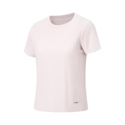 Li Ning Fitness Series Quick-Dry Cool Round Neck Logo T-Shirt Women Tops ATSW188-5