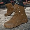 Comfortable Warm Winter Boots for Men Lace-Up Stylish Male Motorcycle Boots High Top Male Sneakers Handmade Men's Hiking Shoes