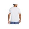 Nike Fitness T-Shirt Solid Color Round Neck Loose Short Sleeve Men Tops Gray AR6029-085