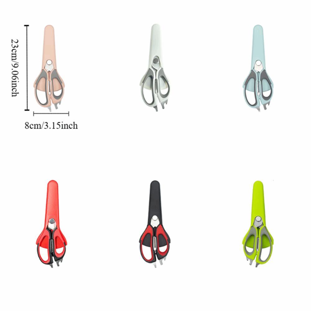Removable Kitchen Shear Magnetic Barbecue Scissor Multifunctional Chicken Bone Scissor  Fish