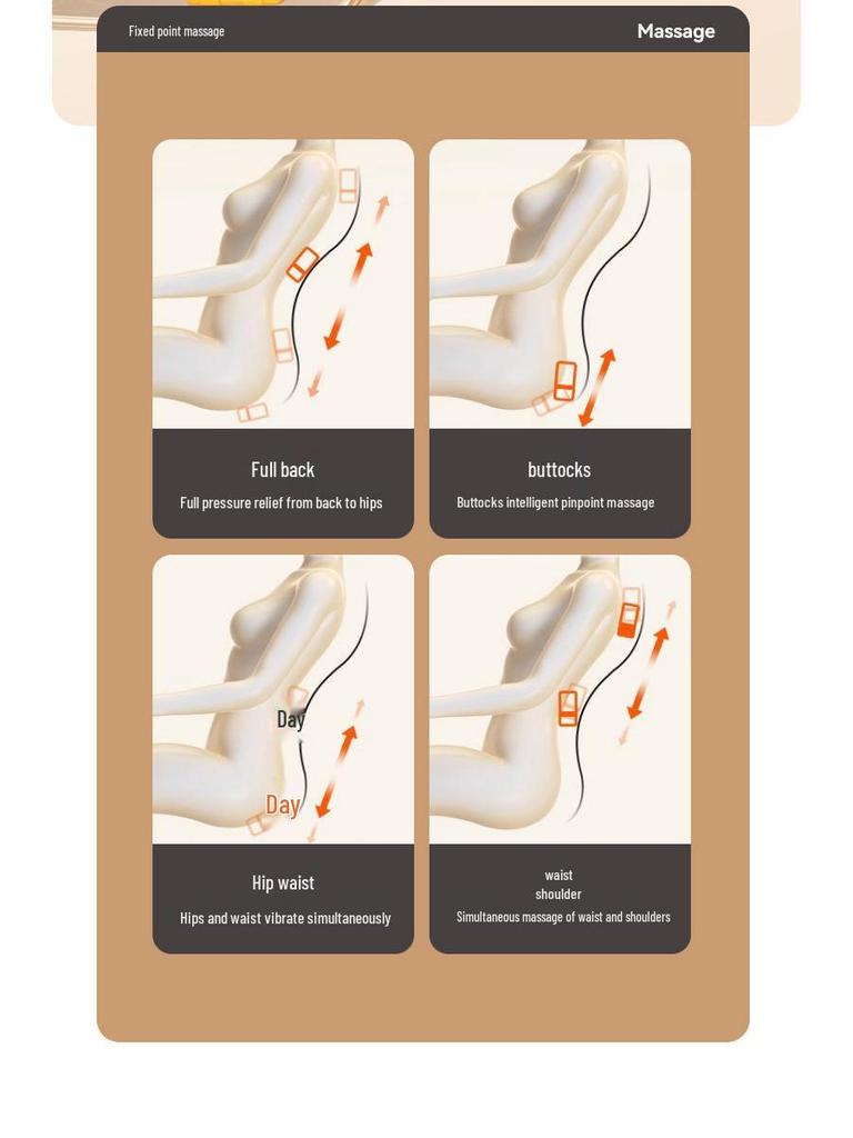 Cervical Spine & Full Body Massager: Multi-functional Neck, Shoulder, Waist, Back, and Pillow Kneading Massage Mattress