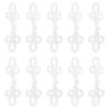 Chinese Traditional Button Sewing Crafted Buttons Sew On for Handcraft Cheongsam Embellishment White