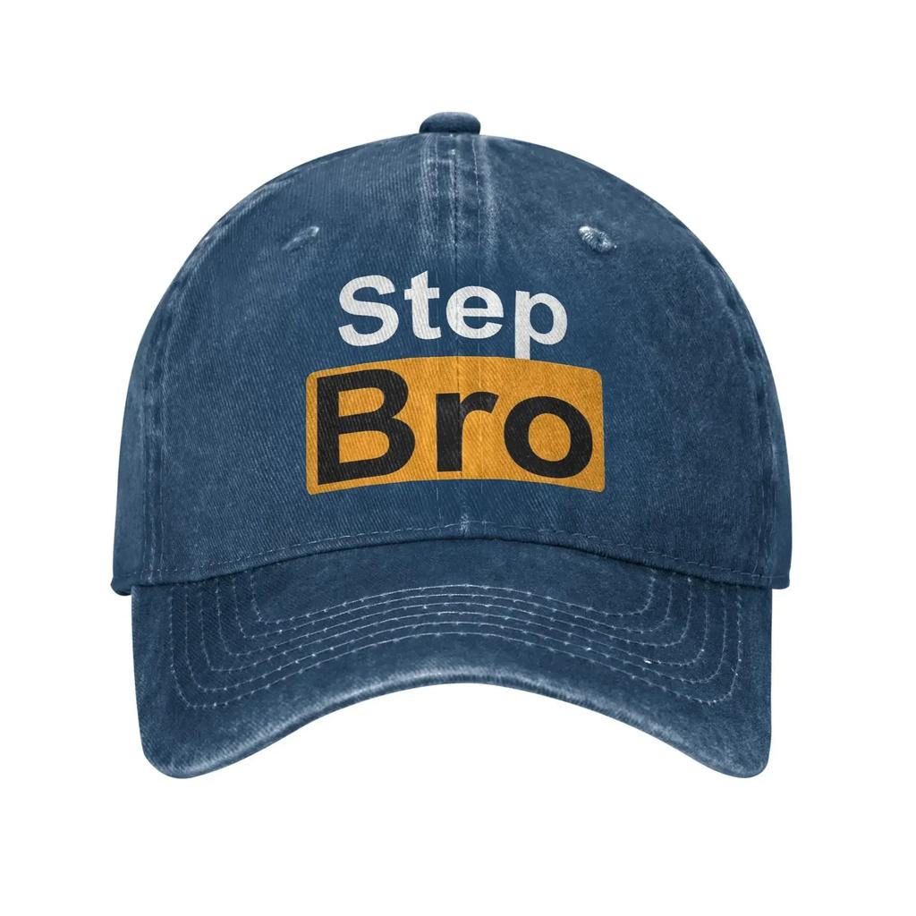 Step Bro Hilarious Novelty Joke Sun Baseball Cap WoUnisex Unisex Washed Hip Hop Hats Wholesale Print Kpop Rock Baseball Caps Gift Idea