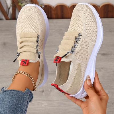 Women Shoes Fashion Sneakers Running Shoes New Stretch Fabric Light and Breathable Casual Shoes Ladies Travel Loafers Sports