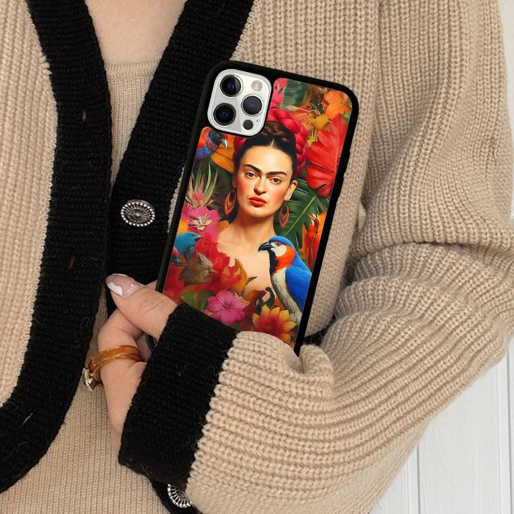 

Fashion F-Frida K-KahlosS Phone Case For Iphone 11 12 13 14 15 Pro Max 17 16 Plus Hard PC+TPU Back Cover iPhone 15pro max