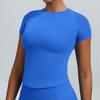 Quick-Dry Slim Fit Yoga T-Shirt - Stretch, Moisture & Sweat-Wicking Fitness Short Sleeve Top